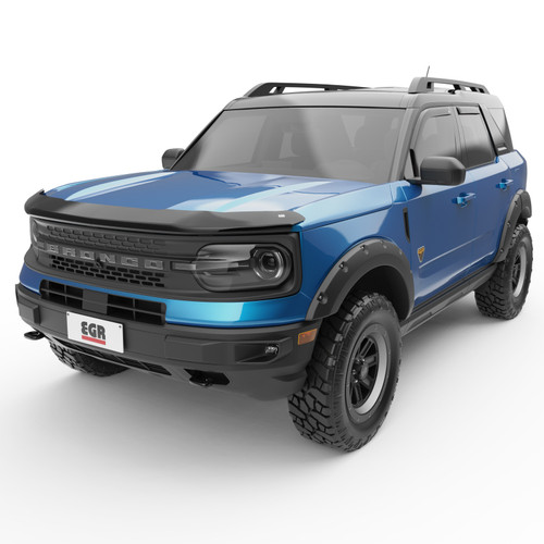 EGR In-Channel Window Visors Dark Smoked for Ford Bronco Sport | 573561