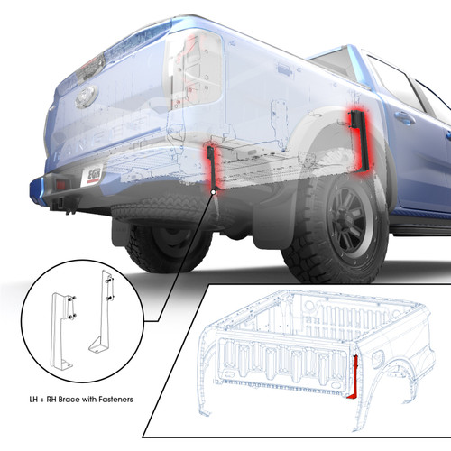 EGR J-Brace Support for RollTrac for Ford Ranger | RA039842