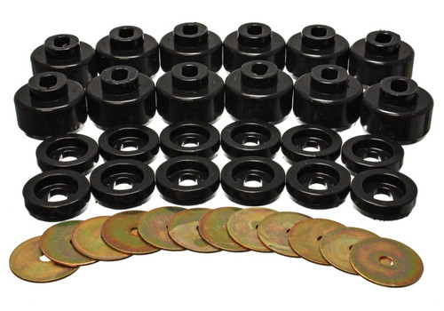 Energy Suspension Black Body Mount Set | 3.4156G