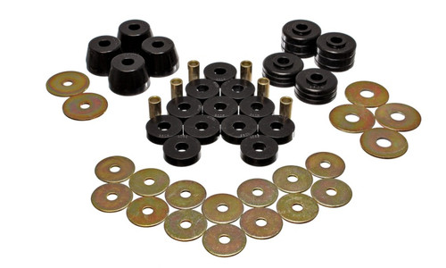 Energy Suspension Black Body Mount Bushing Set for Dodge | 5.4102G