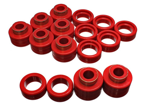 Energy Suspension Red Body Mount Set for Chevrolet Pickup | 3.4122R