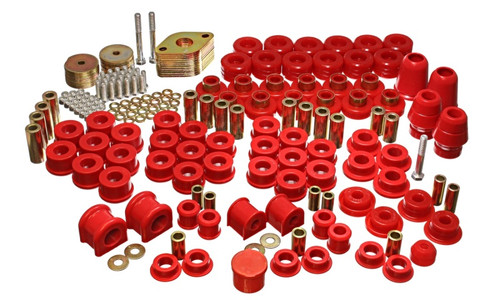 Energy Suspension Red Hyper-Flex Bushing Set for Jeep Wrangler JK | 2.18108R