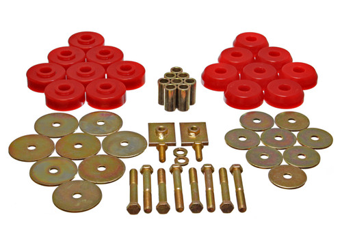 Energy Suspension Red Body Mount Set for Chevrolet | 3.4166R