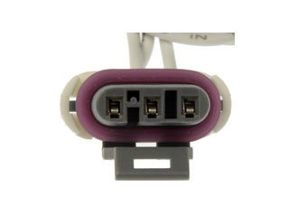 Dorman 3 Wire Pigtail Socket Harness Connector 645-301 - front view