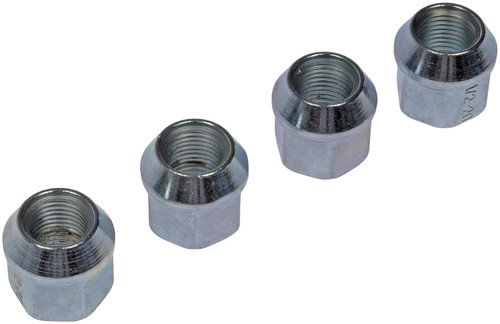 Dorman Wheel Nut Chrome Bulge 1/2-20 711-206 - angled view
