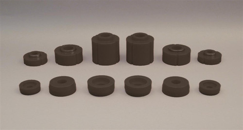 Prothane Black Body Mount Kit for 80-96 Ford F100/350