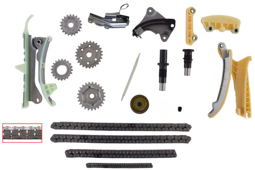 Enginetech TS443A Timing Chain Set for 1997-2010 Ford Mazda Mercury B4000 Explorer Explorer Sport Explorer Sport Trac 4.0L 245ci V6
