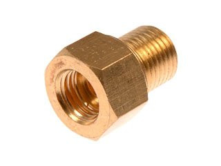 Dorman Brake Line Adapter - Inverted Flare - 5/16 in F Tube x 1/4 in M Tube 788-516 - angled view