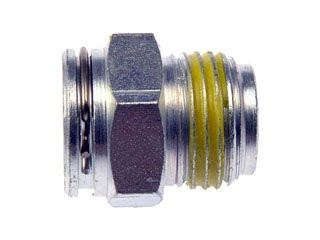 Dorman Transmission Line Connector With 3/8 Tube X 5/8-18 In. Thread 800-605 - front view