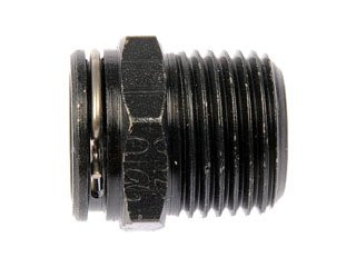 Dorman Transmission Line Connector With 3/8 Tube X 3/8-18In. Thread 800-606 - front view