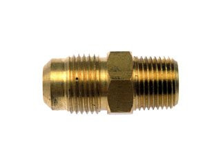 Dorman Transmission Line Connector - 3/8-16 NPT x 3/4-16 UNF Flare End 800-715 - front view