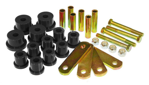 Prothane Black Rear Spring & HD Shackle Kit for 64-73 Ford Mustang