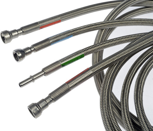 Dorman Flexible Braided Stainless Steel Fuel Line 819-840 - side view