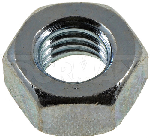 Dorman Hex Nut-Class 8-Thread Size M6-1.0, Height 10mm 878-006 - angled view