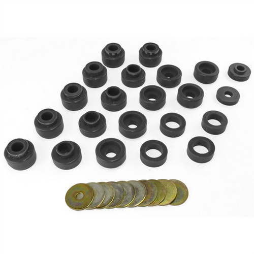 Prothane Black Body Mount Kit for 87-96 Jeep Wrangler YJ