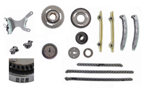 Enginetech TS393A Timing Chain Set for 2002-2008 Dodge Jeep Mitsubishi Dakota Durango Grand Cherokee Raider Ram 1500 4.7L 287ci V8
