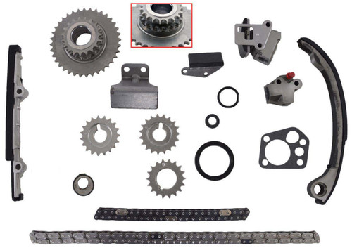 Enginetech TS036 Timing Chain Set for 1998-2004 Nissan Altima Frontier Xterra 2.4L I4 - Precision Timing Chain Replacement