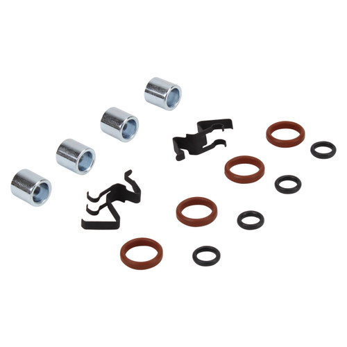 Quality-Built Black Series Semi-Metallic Brake Pads with Hardware 1003-0154M - kit contents