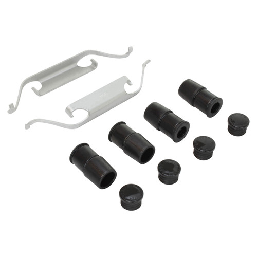 Quality-Built Front Black Series Ceramic Brake Pads with Hardware 1003-0394C - kit contents