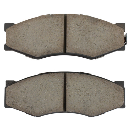 Quality-Built Black Series Semi-Metallic Brake Pads with Hardware 1003-0266M - front view
