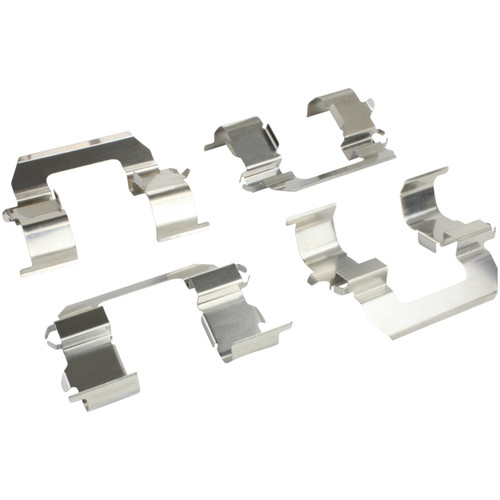 Quality-Built Front Black Series Ceramic Brake Pads with Hardware 1003-0563C - kit contents
