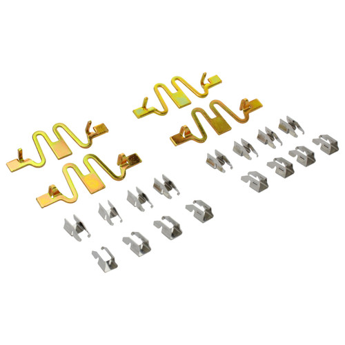 Quality-Built Black Series Semi-Metallic Brake Pads with Hardware 1003-0591M - kit contents