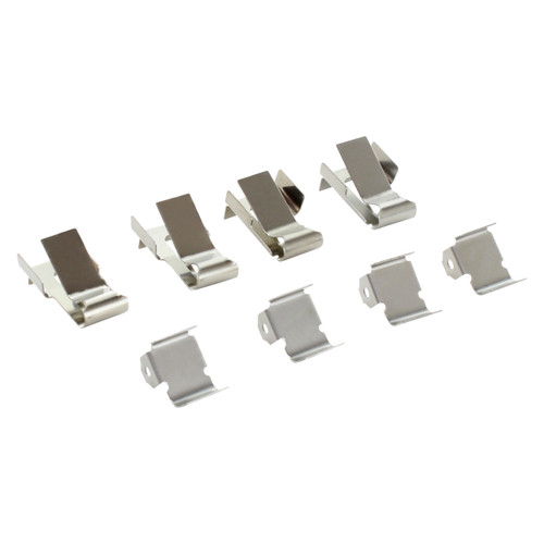 Quality-Built Black Series Ceramic Brake Pads with Hardware 1003-0329C - kit contents