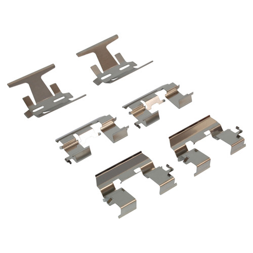 Quality-Built Front Black Series Ceramic Brake Pads with Hardware 1003-0503C - kit contents