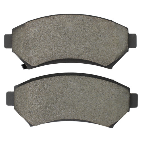 Quality-Built Black Series Semi-Metallic Brake Pads with Hardware 1003-0699M - front view