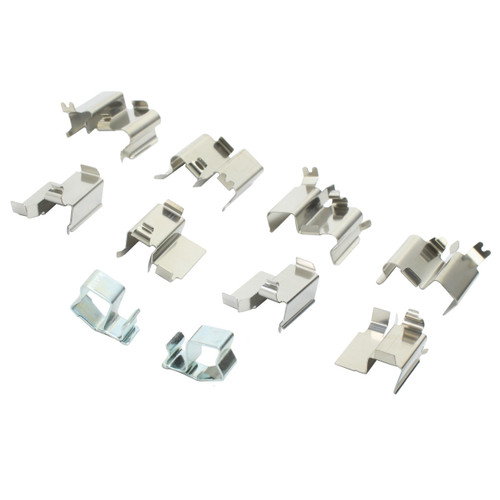 Quality-Built Front Black Series Ceramic Brake Pads with Hardware 1003-0798C - kit contents