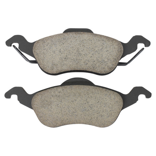 Quality-Built Front Black Series Ceramic Brake Pads with Hardware 1003-0816C - front view
