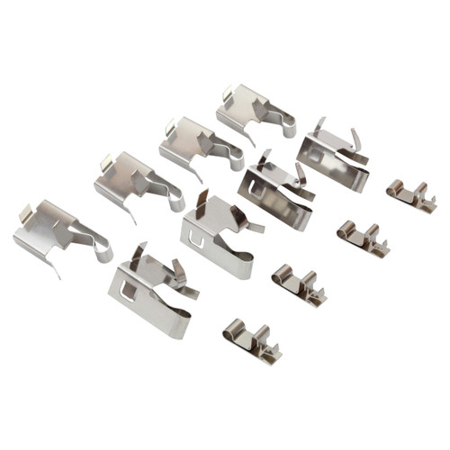 Quality-Built Black Series Semi-Metallic Brake Pads with Hardware 1003-0701M - kit contents