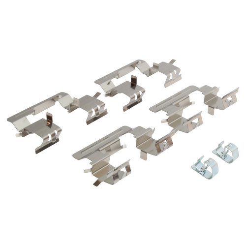 Quality-Built Front Black Series Ceramic Brake Pads with Hardware 1003-0817C - kit contents