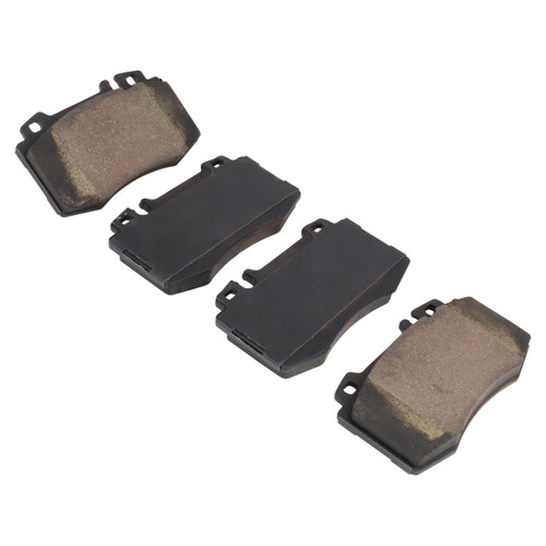 Quality-Built Front Black Series Ceramic Brake Pads with Hardware 1003-0847AC - angled view