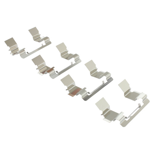 Quality-Built Front Black Series Ceramic Brake Pads with Hardware 1003-0931C - kit contents
