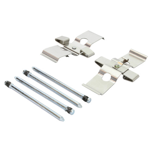 Quality-Built Black Series Semi-Metallic Brake Pads with Hardware 1003-1129M - kit contents