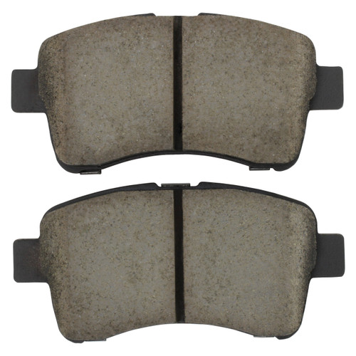 Quality-Built Front Black Series Ceramic Brake Pads with Hardware 1003-0937C - front view