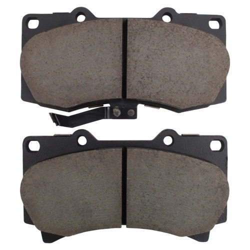 Quality-Built Front Black Series Ceramic Brake Pads with Hardware 1003-1119C - front view