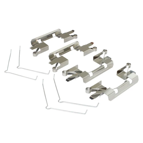 Quality-Built Front Black Series Ceramic Brake Pads with Hardware 1003-1094C - kit contents