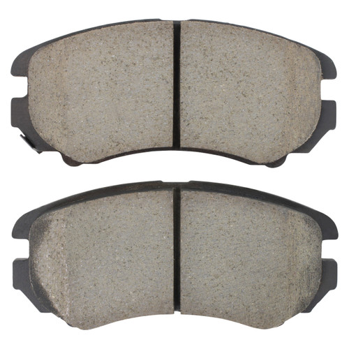 Quality-Built Front Black Series Ceramic Brake Pads with Hardware 1003-0924C - front view
