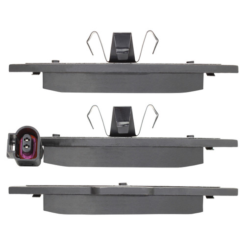 Quality-Built Black Series Ceramic Brake Pads with Hardware 1003-1107C - top view