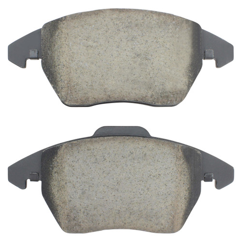 Quality-Built Black Series Semi-Metallic Brake Pads with Hardware 1003-1107M - front view