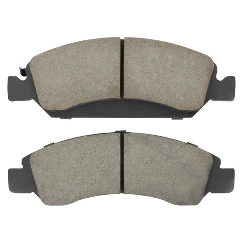 Quality-Built Front Black Series Ceramic Brake Pads with Hardware 1003-1363C - front view