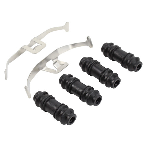 Quality-Built Black Series Ceramic Brake Pads with Hardware 1003-1342C - kit contents