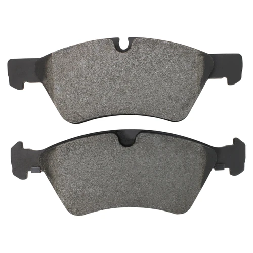 Quality-Built Front Black Series Ceramic Brake Pads with Hardware 1003-1123C - front view