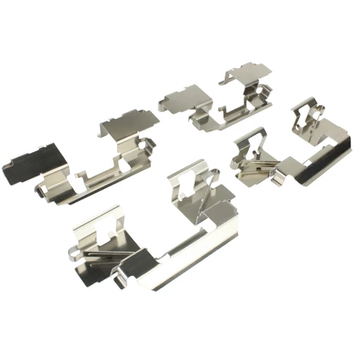 Quality-Built Front Black Series Ceramic Brake Pads with Hardware 1003-2310C - kit contents