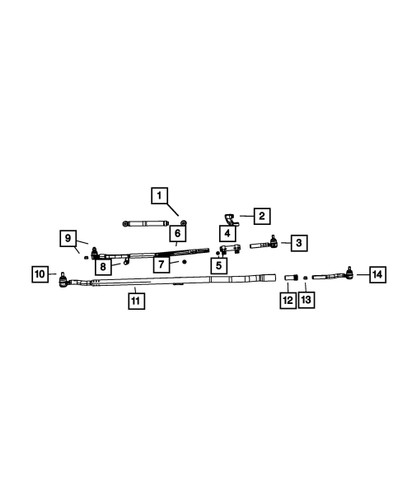 Mopar Steering Pitman Arm 52060057AC - front view