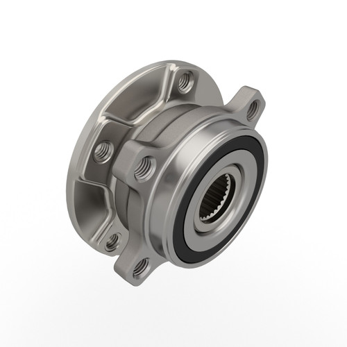 Mopar Front Wheel Bearing and Hub Assembly 68141123AD - angled view