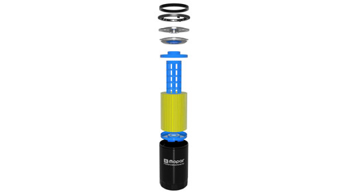 Mopar Engine Oil Filter 68237532AA - angled view