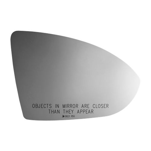 Burco Right Convex Door Mirror Glass with Backing Plate 5823RSG